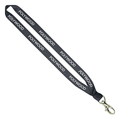 1/2" FLAT LANYARD WITH DELUXE SWIVEL HOOK