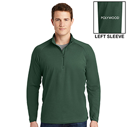 SPORT-TEK SPORT-WICK STRETCH 1/2-ZIP PULLOVER