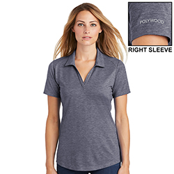 LADIES SPORT-TEK TRI-BLEND WICKING POLO